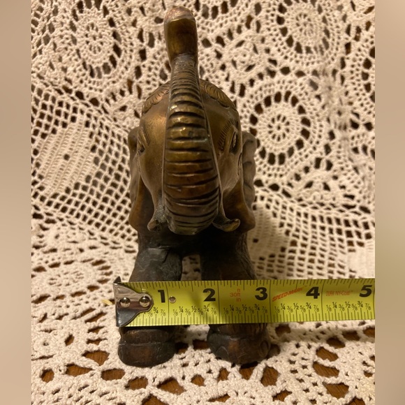 Ornate Brass Elephant - Heavy, Made in India - Picture 13 of 13
